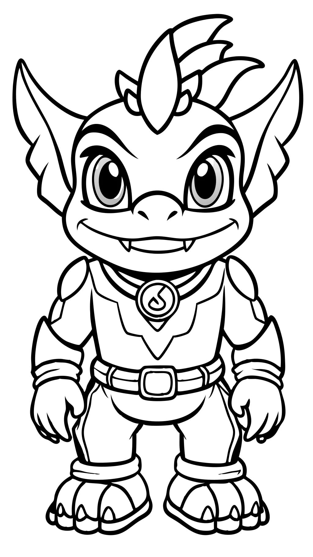 Páginas para colorear imprimibles de Skylander